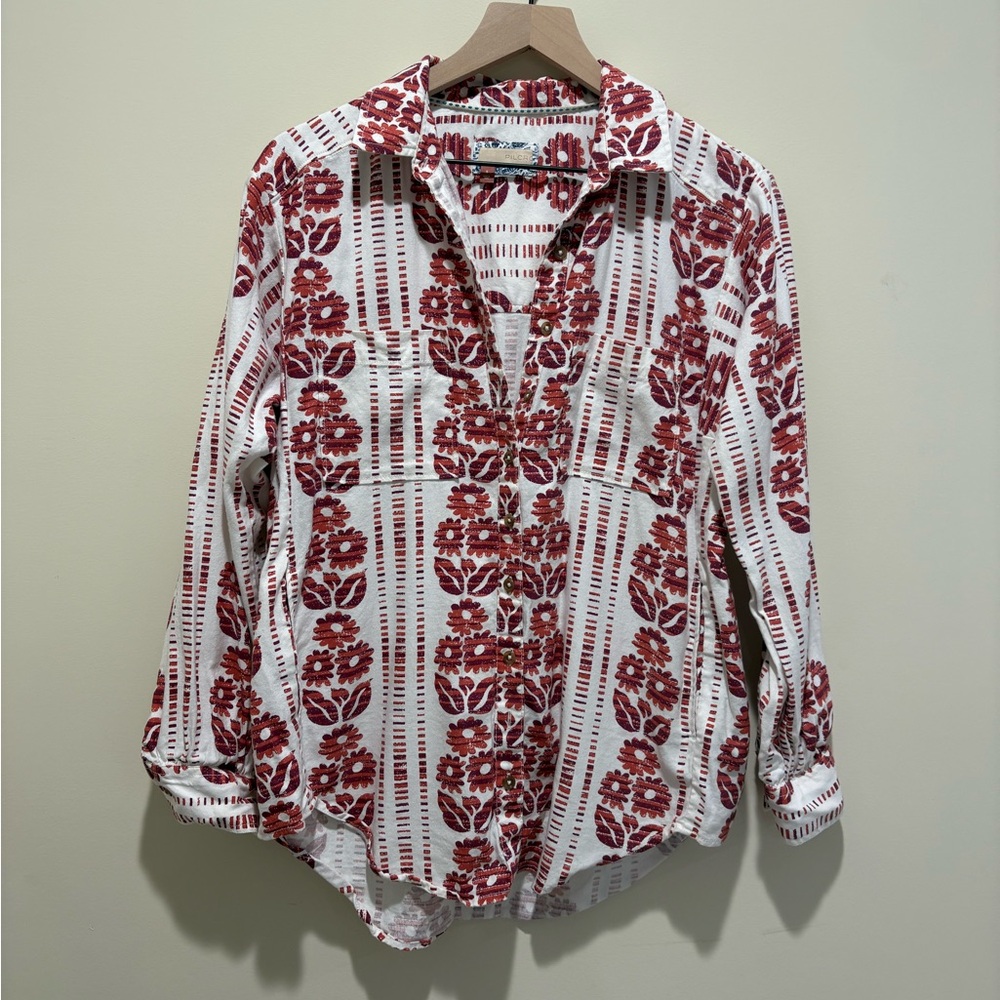 Pilcro Women’s Floral Button Down